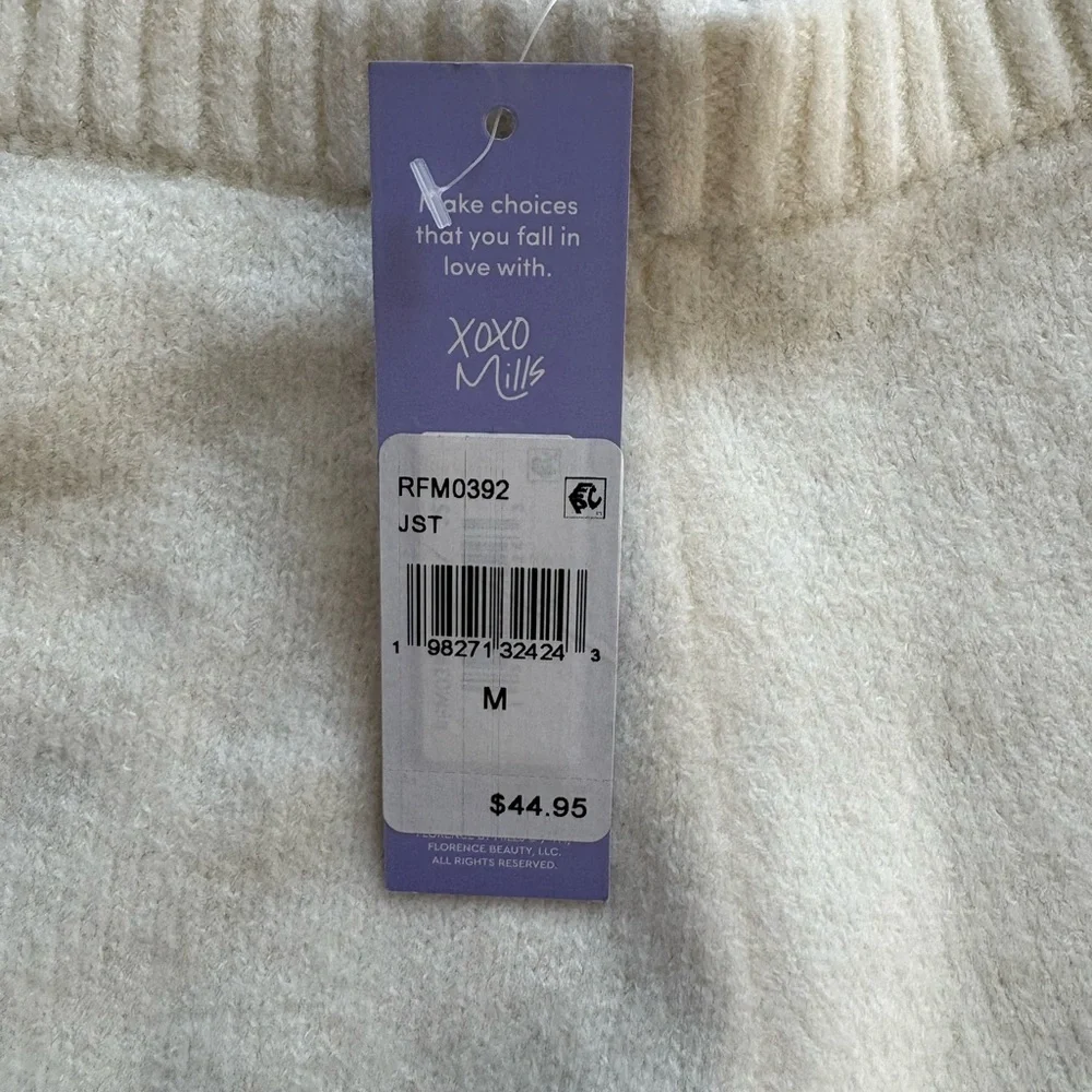 Cream Knit Lounge Shorts with Lavender Side Stripe